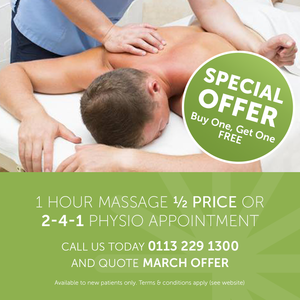 Image of 1 Hour Massage ½ price or 2-4-1 Physio Appointment